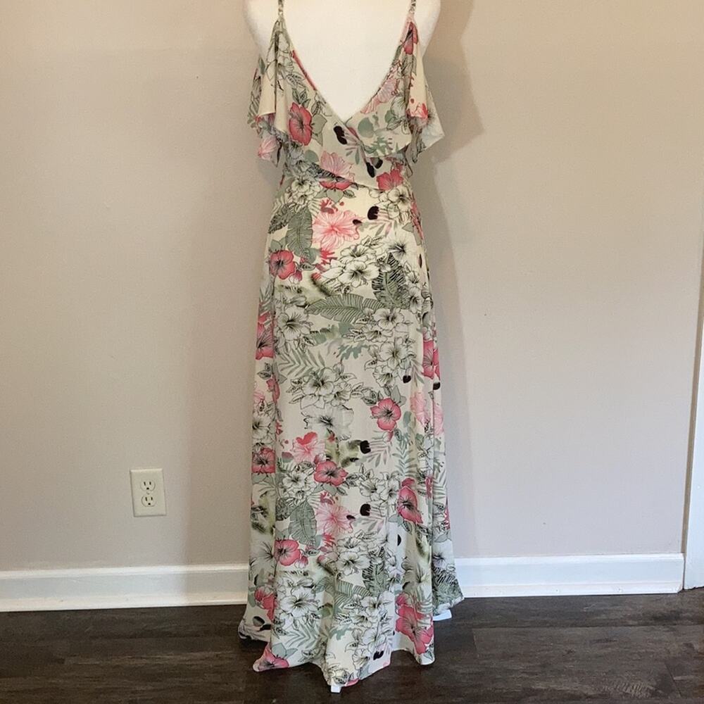 NWT Promesa Floral Maxi Boho Summer Dress Sz Large - Picture 8 of 12